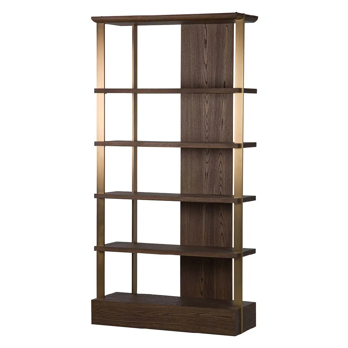 Étagère en MDF et acier inoxydable. Noblesse - 112 x 41 x 218 cm