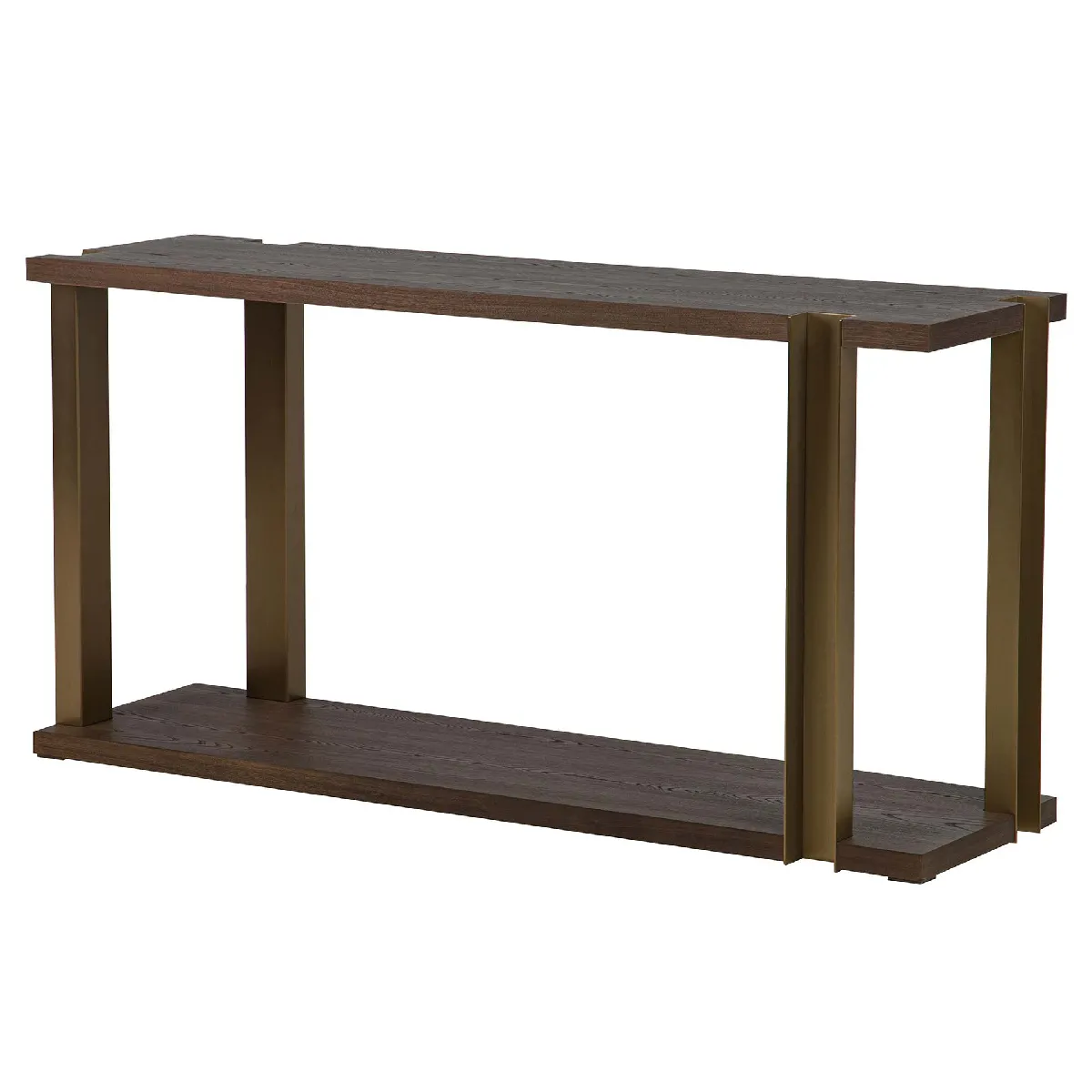 Console Noblesse en acier inoxydable et MDF - 150 x 42 x 76 cm