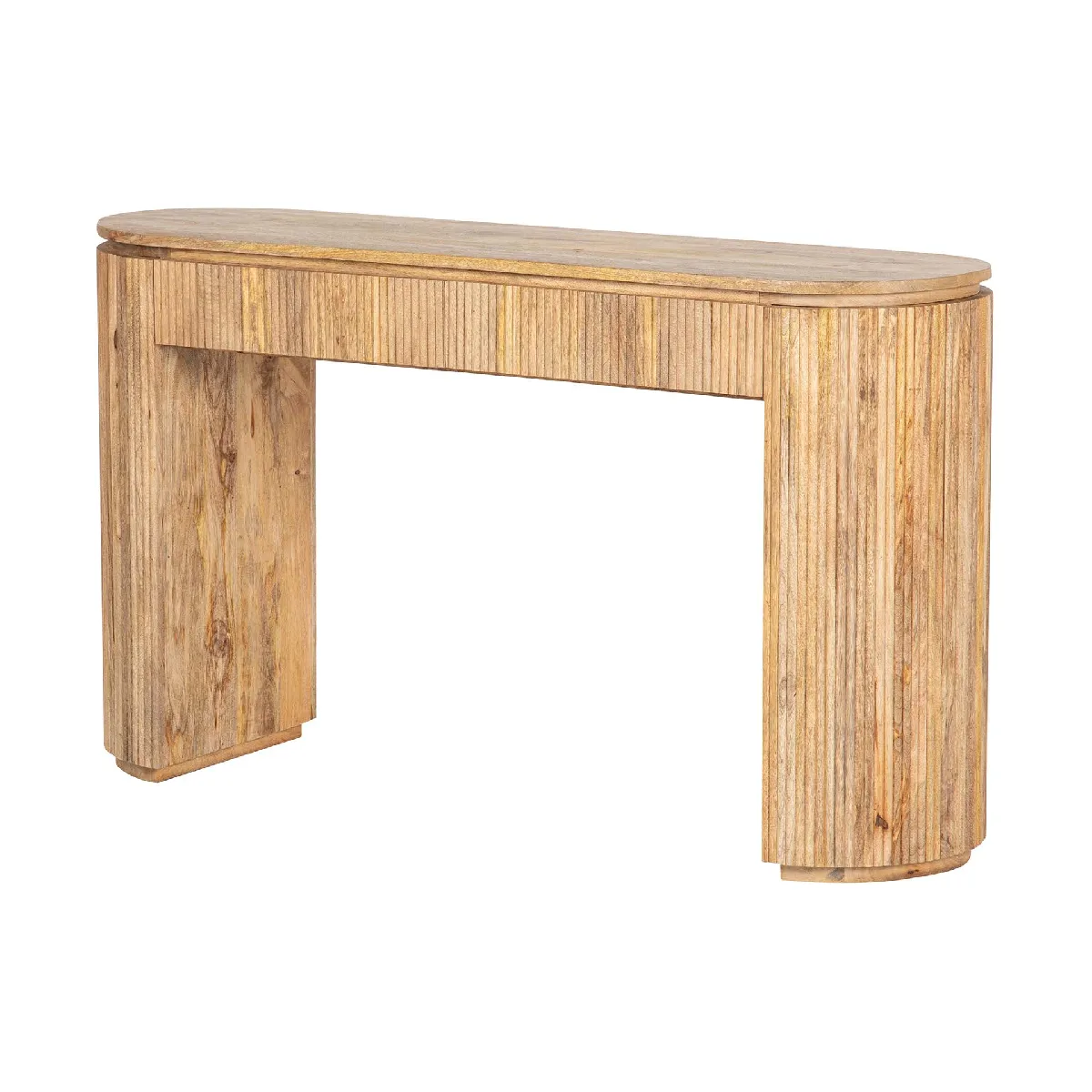 Console Myra en bois de manguier brun - 140 x 40 x 80 cm