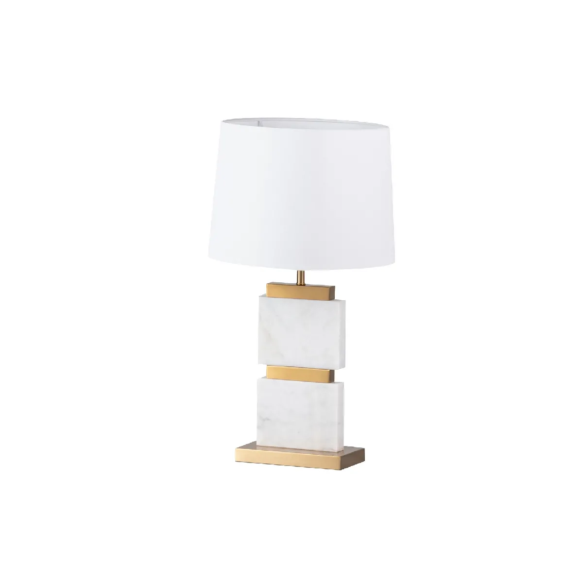 Lampe de table Austin en métal effet marbre 36 x 36 x 64 cm