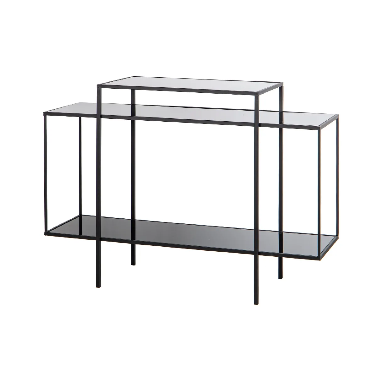 Console en verre et métal Kulusuk - 120 x 40 x 88 cm