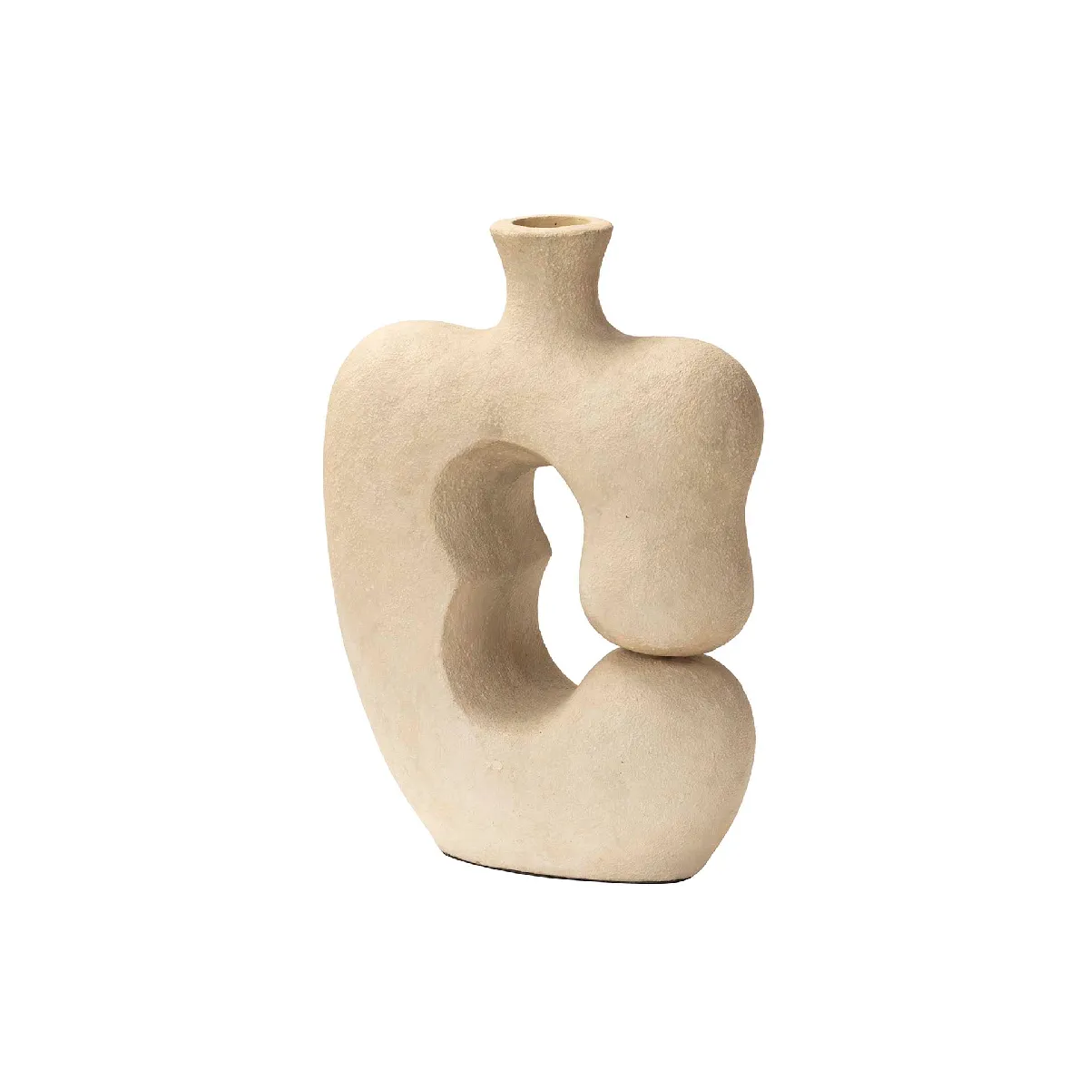 Vase en pierre blanche 37 x 17 x 49 cm