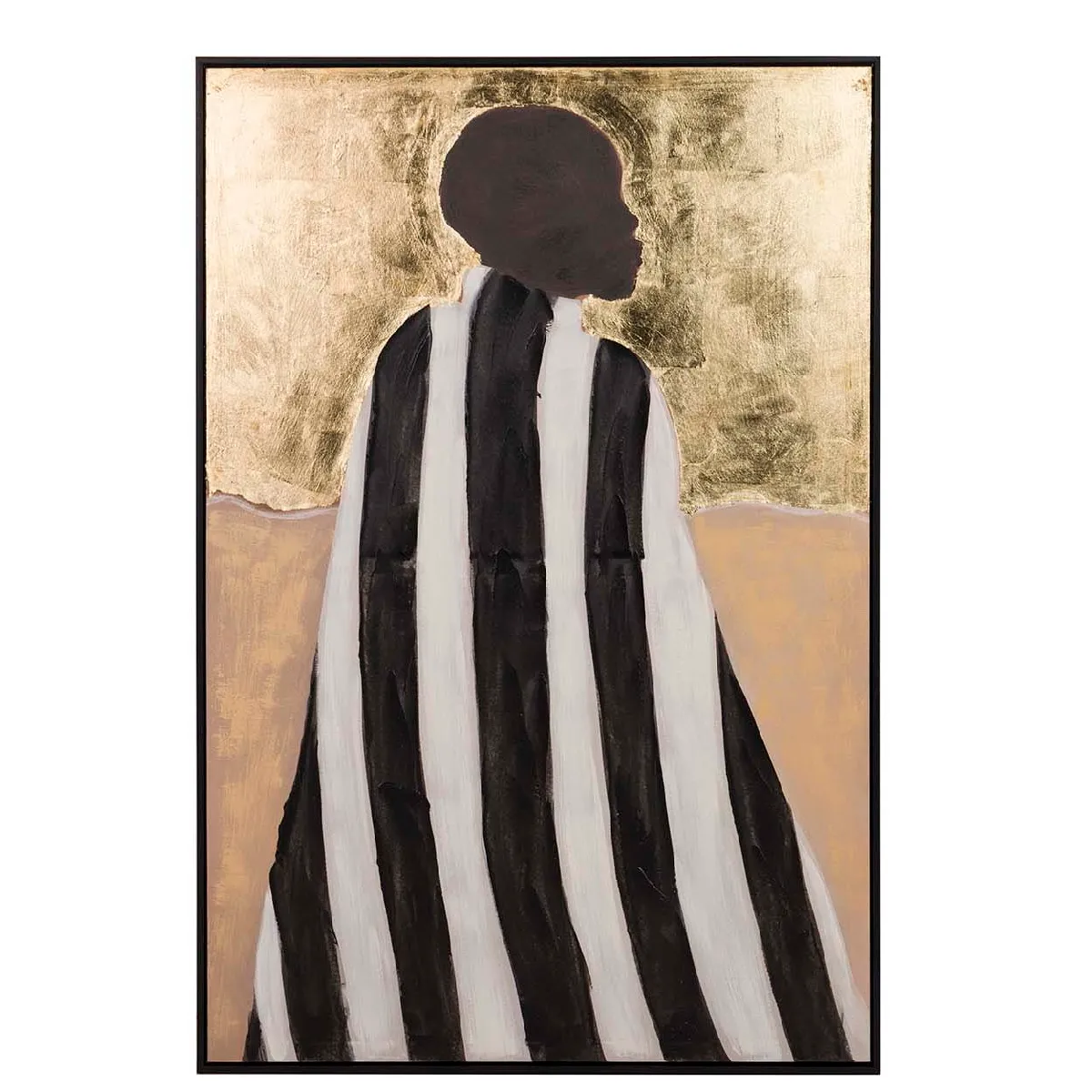 Tableau silhouette avec cadre noir 80 x 4 x 120 cm