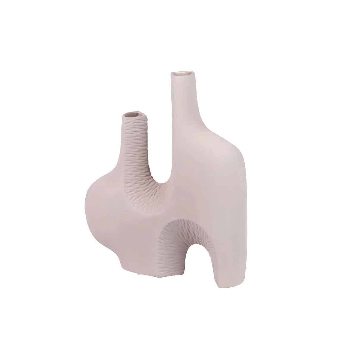 Vase en céramique rose Zante 32 x 9 x 37 cm