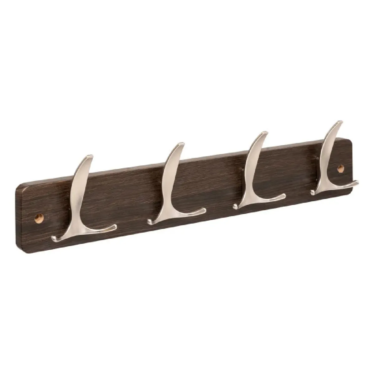 Patère Aly 4 Têtes L45cm Bois Foncé Gris - 5five