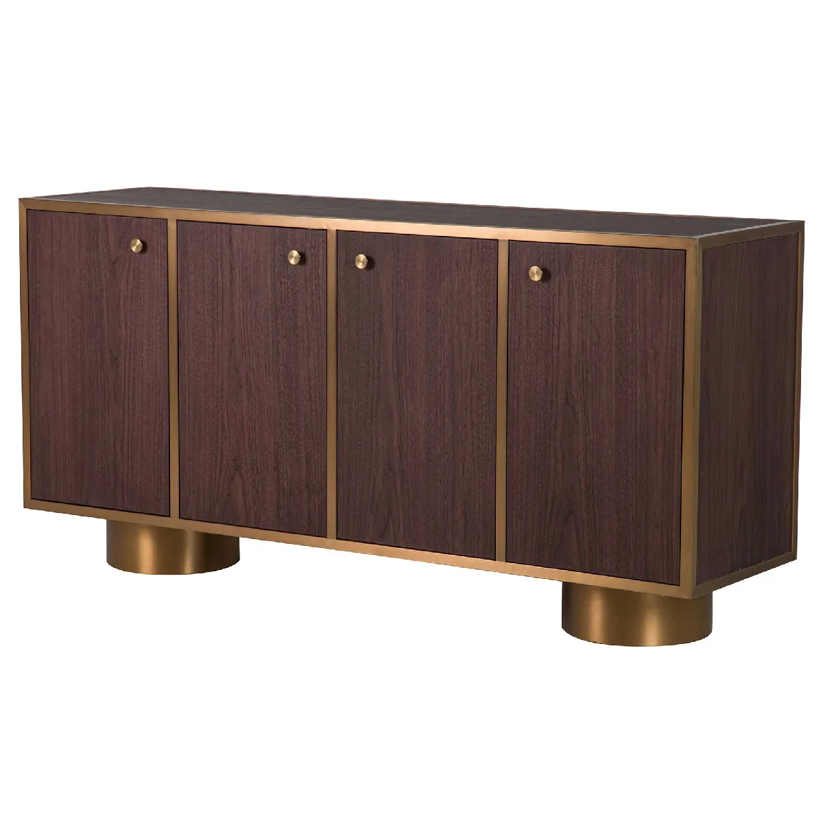 Buffet en MDF et acier inoxydable. Noblesse - 180 x 50 x 90 cm