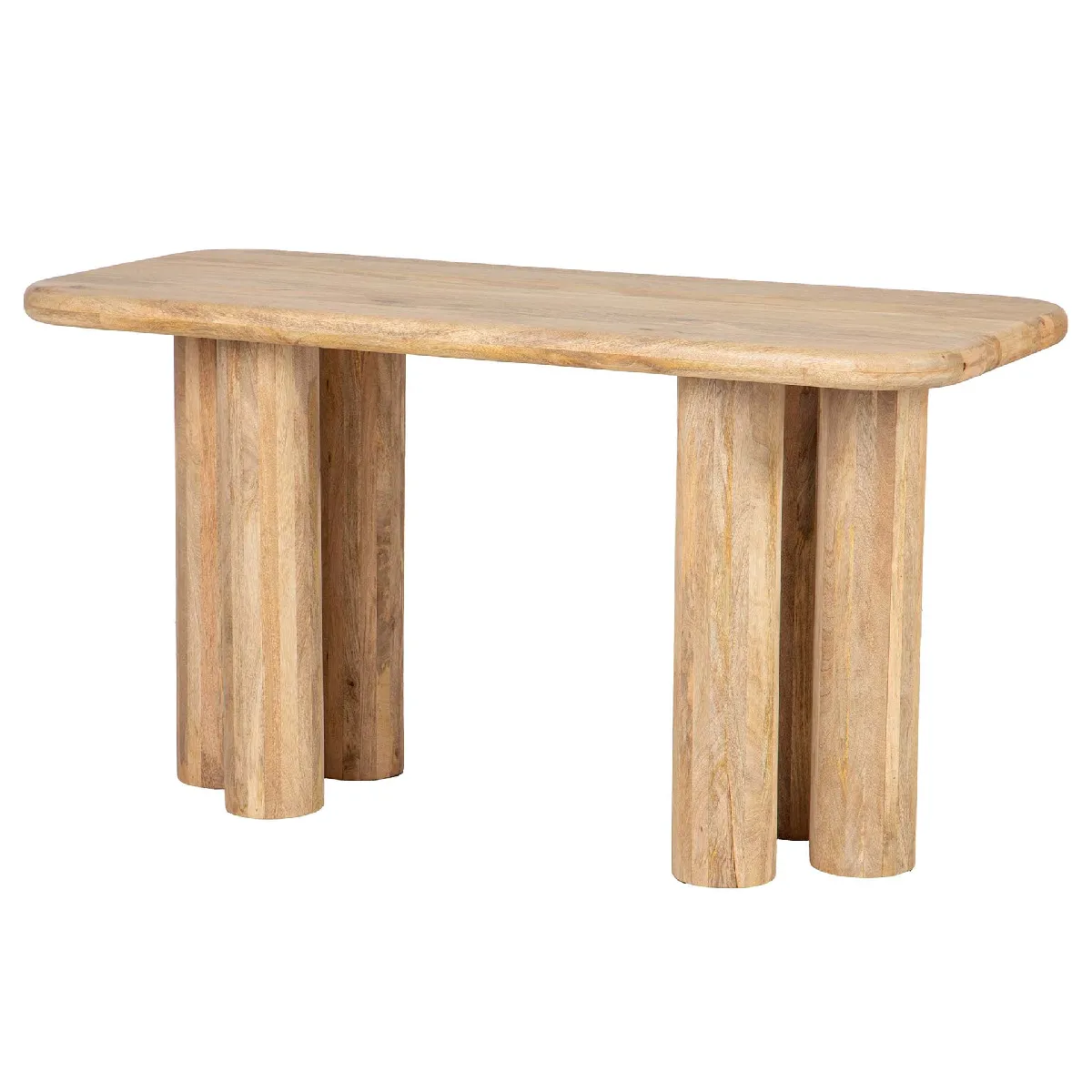 Bureau Felo en bois de manguier, marron - 140 x 60 x 75 cm