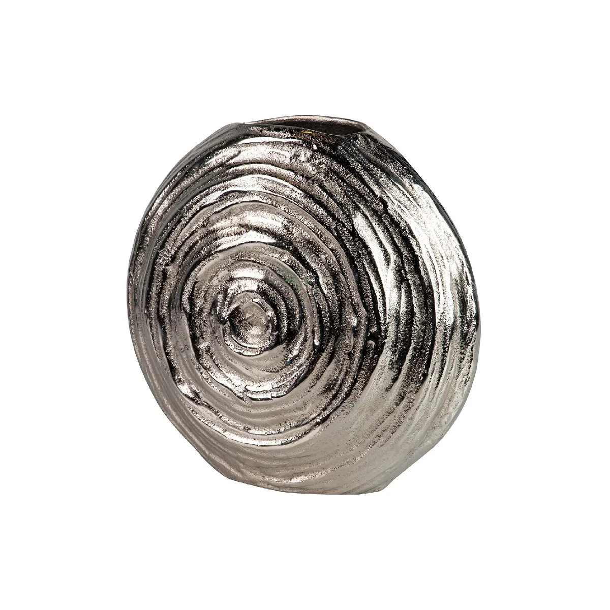 Vase en aluminium argenté 32 x 14 x 29 cm