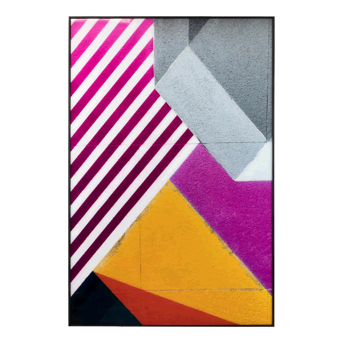 Tableau sous verre avec cadre 100 x 3,6 x 150 cm