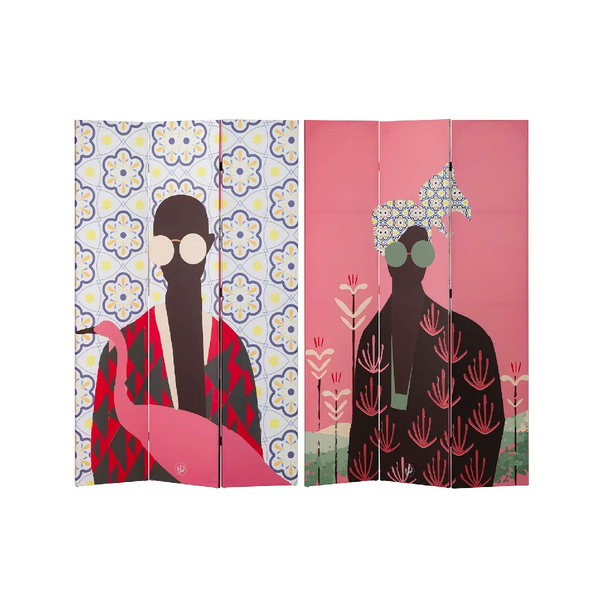 Paravent en toile pour femmes - 120 x 3 x 180 cm