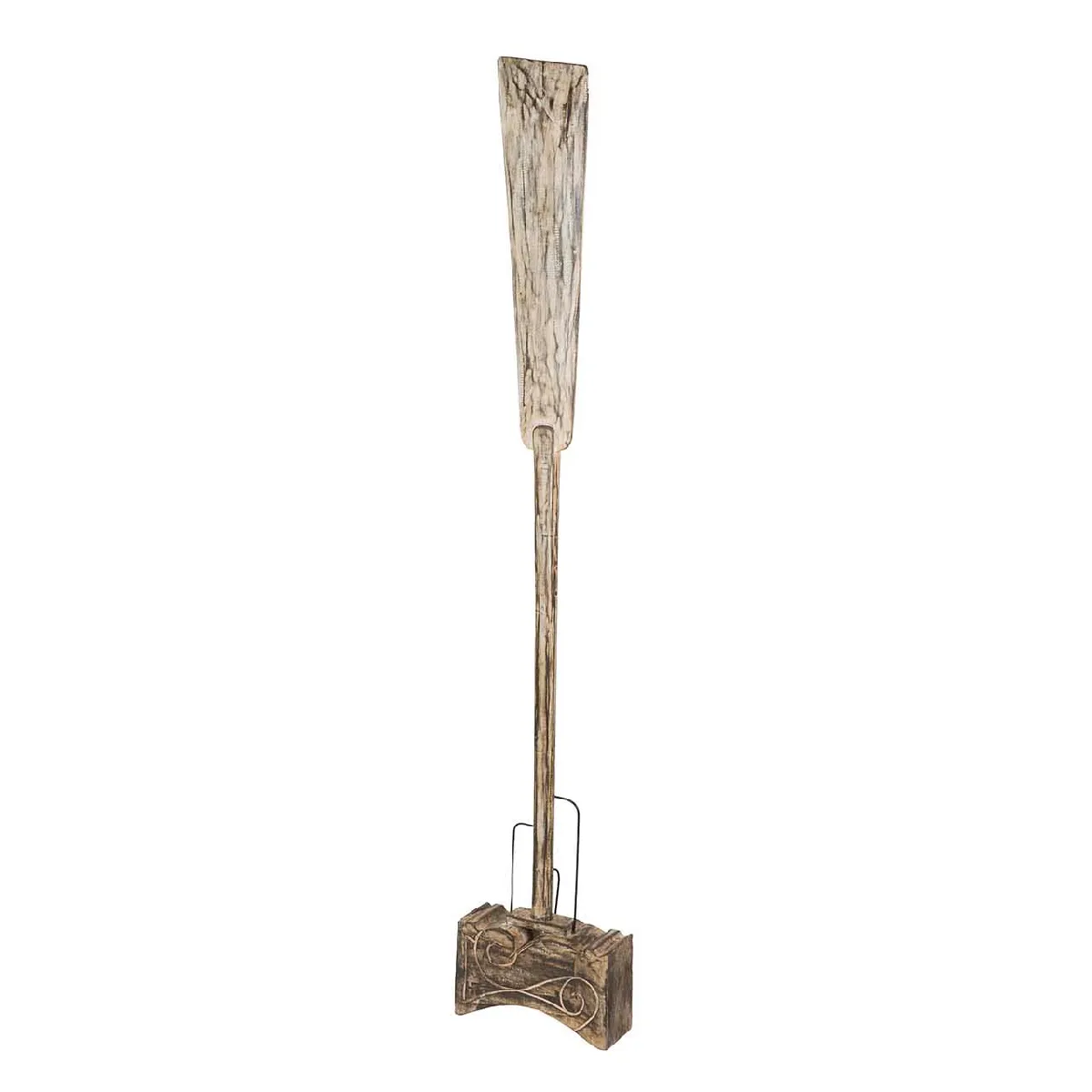 Figurine décorative en bois brun 34 x 30 x 185 cm