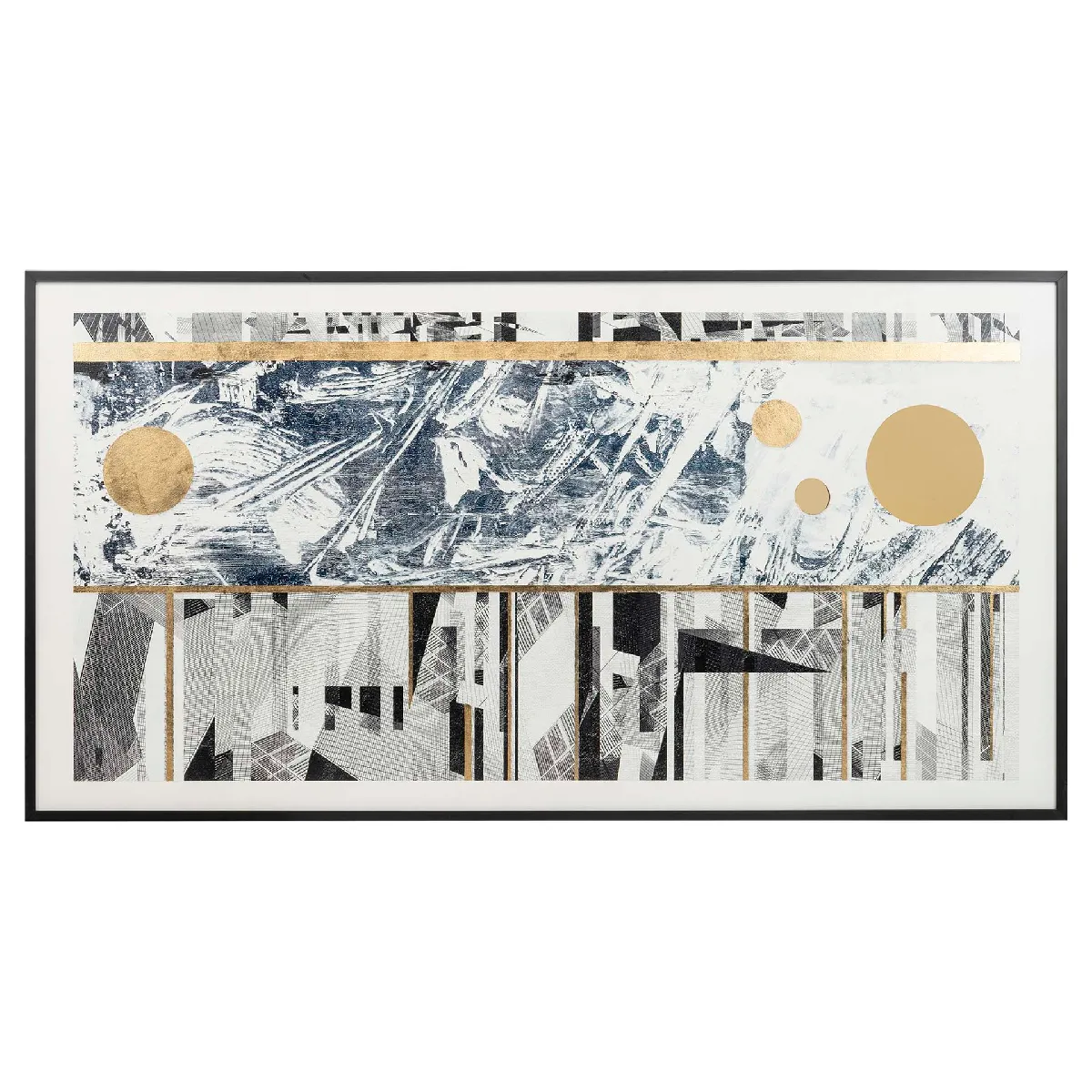 Peinture abstraite encadrée ps 180 x 4 x 95 cm