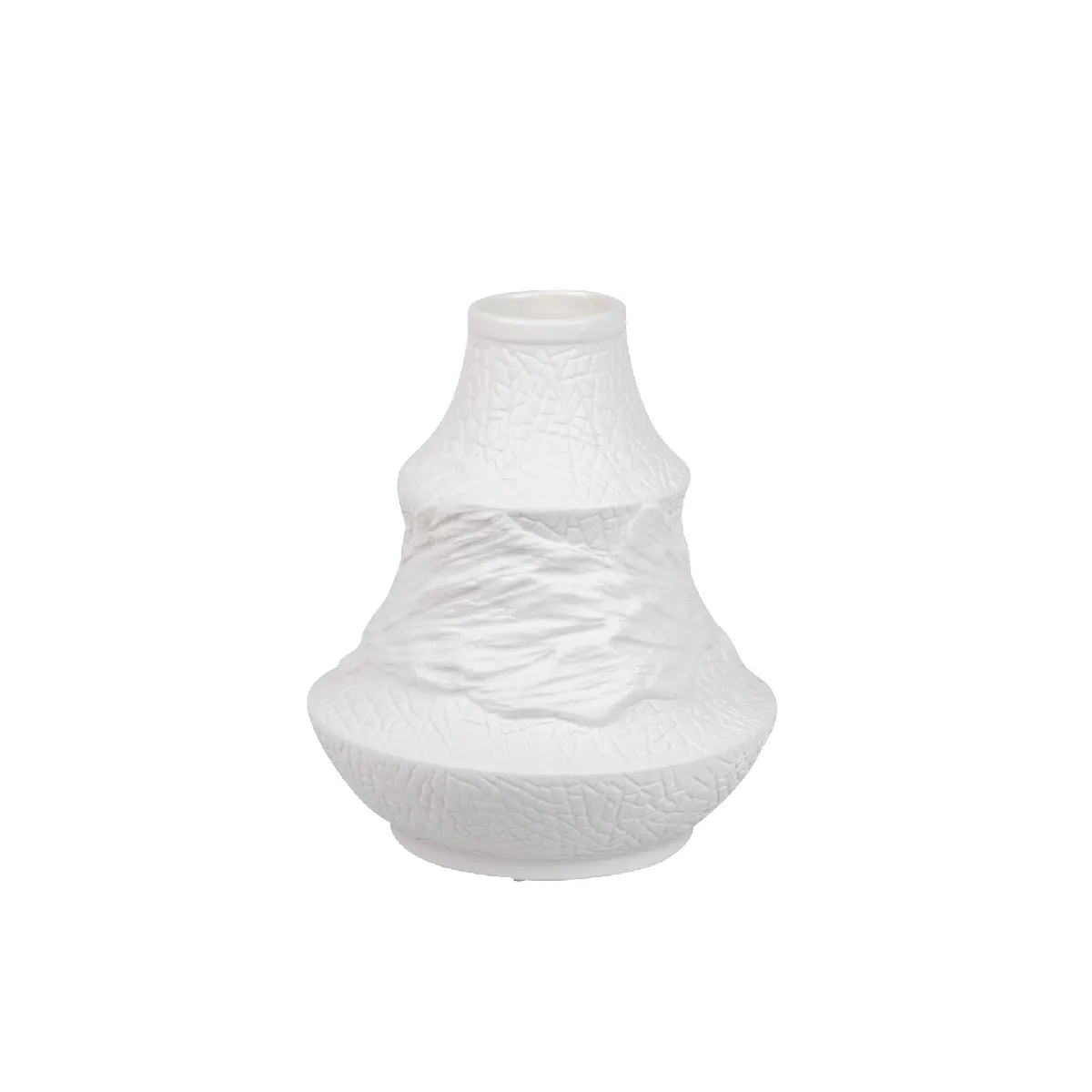 Vase en céramique blanche Ithaca 21 x 7 x 25 cm
