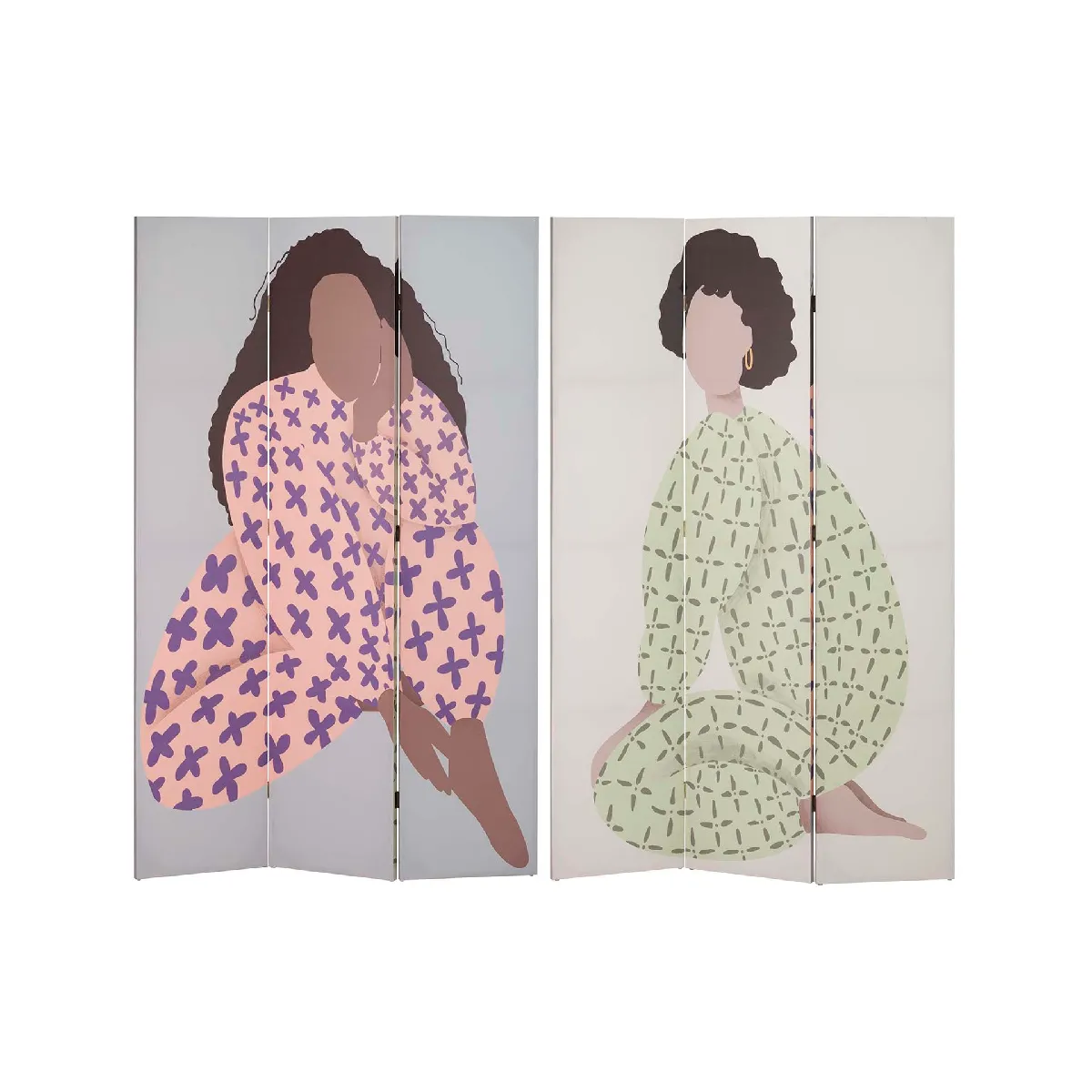Paravent en toile pour femmes - 120 x 3 x 180 cm