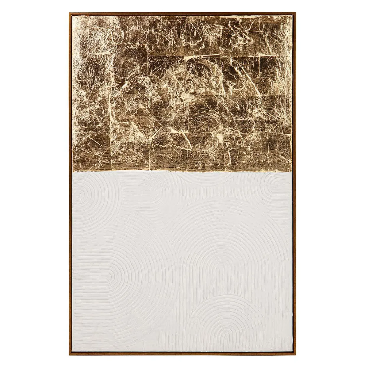 Peinture abstraite, feuille peinte à la main à 80 % 80 x 4 x 120 cm