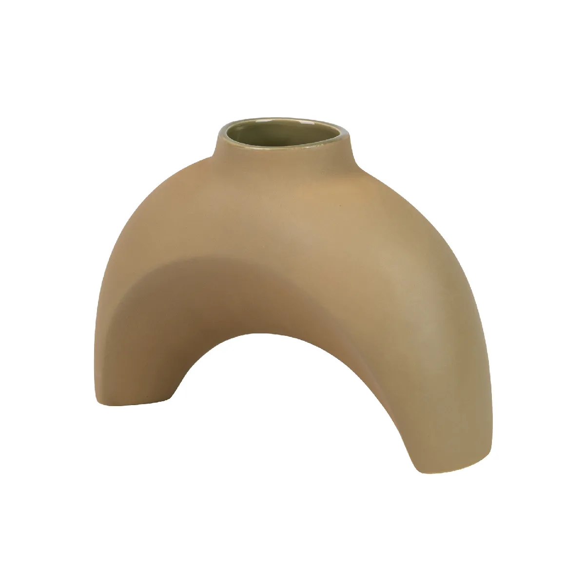 Vase en céramique verte Zante 28 x 13 x 21 cm