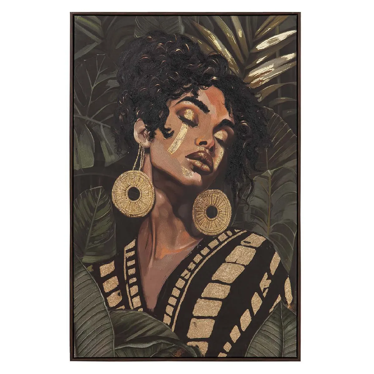 Femme peignant à 30 % à la main 83 x 4 x 123 cm