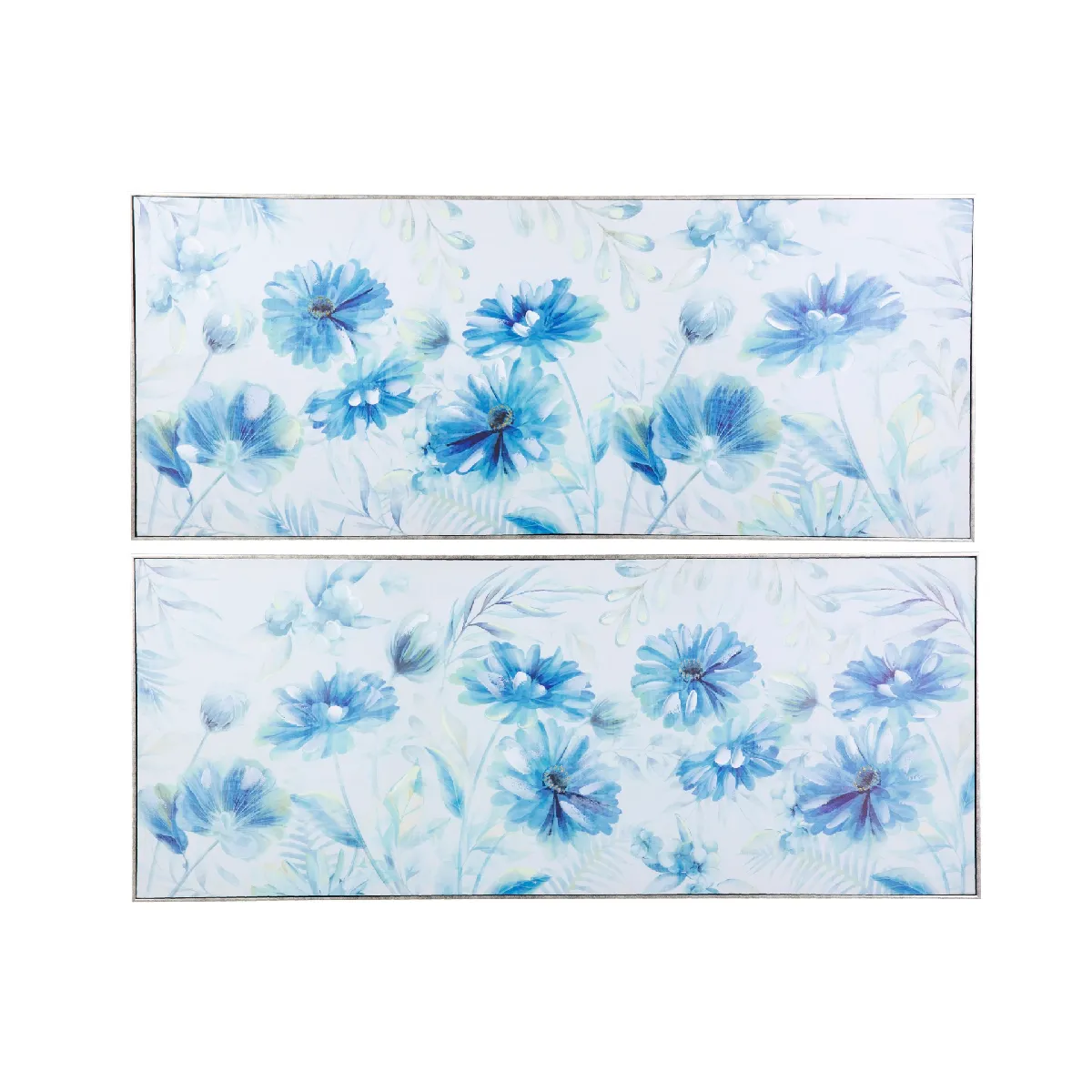 Ensemble de 2 tableaux de fleurs encadrés (40 % de réduction) 152 x 5 x 62 cm