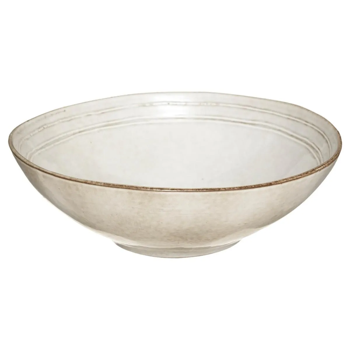 Saladier D 24,5 Gris Flower - Sg Secret De Gourmet