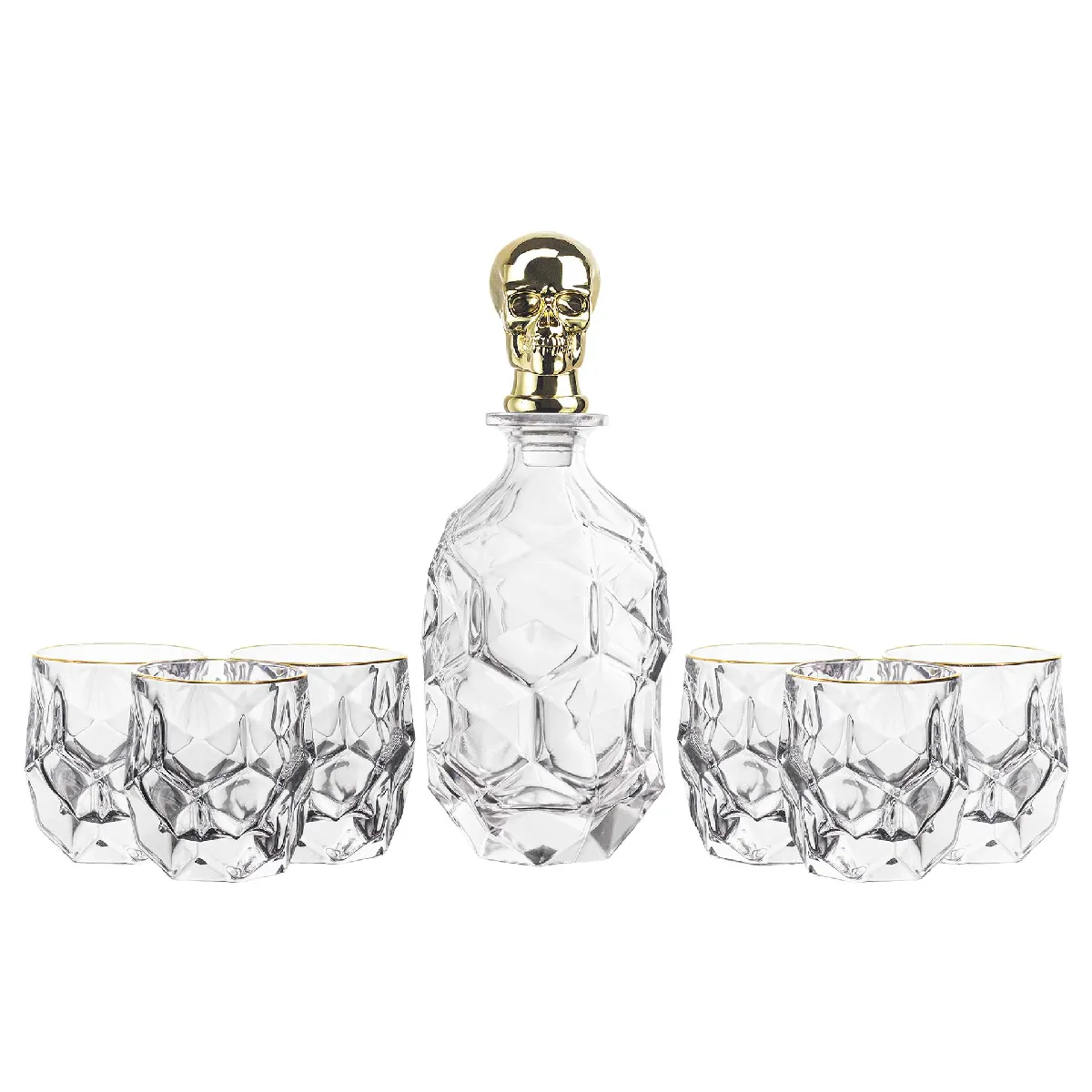 Coffret de 7 verres à whisky, 750 ml