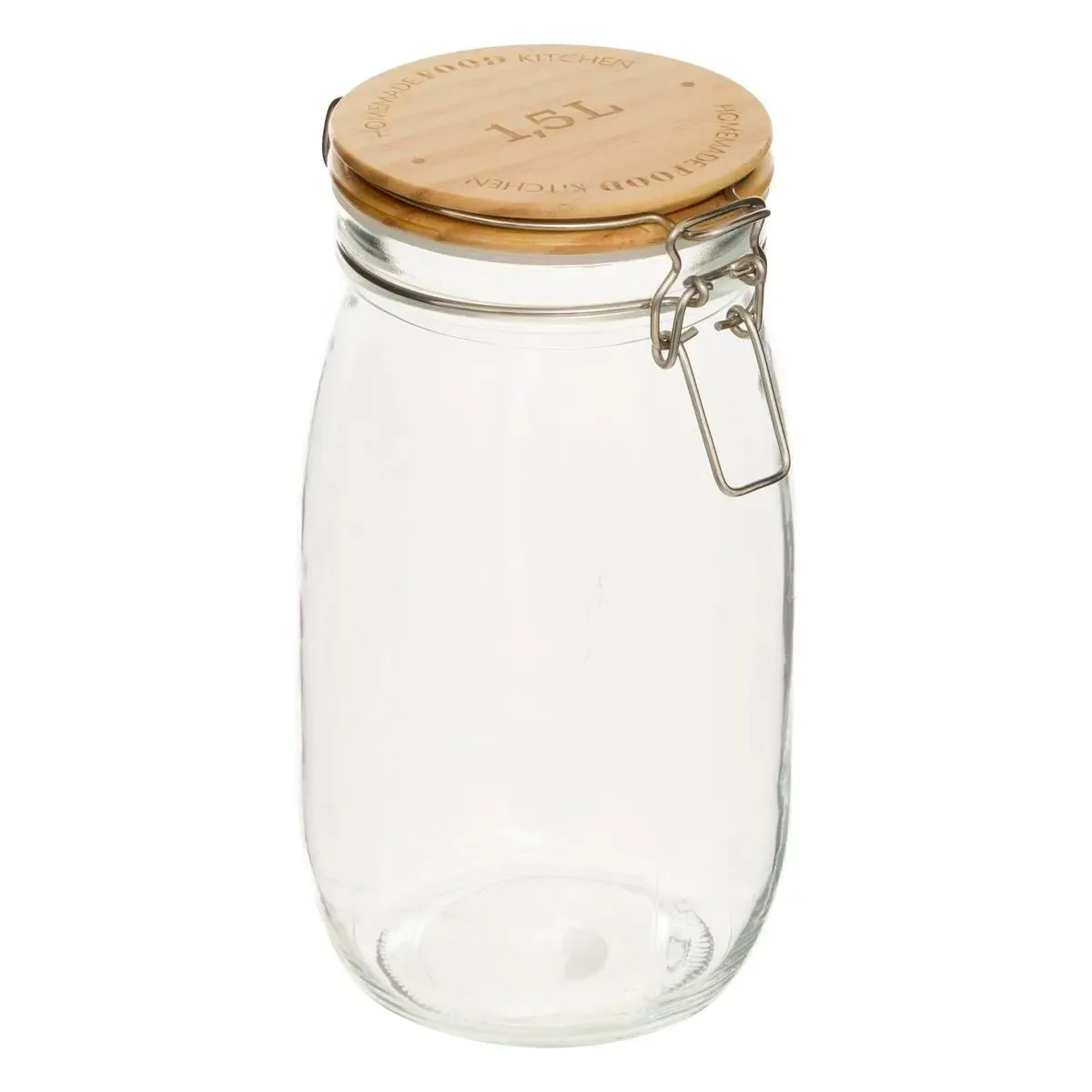 Bocal Verre Couvercle Pin "wording" 1,5l - 5five