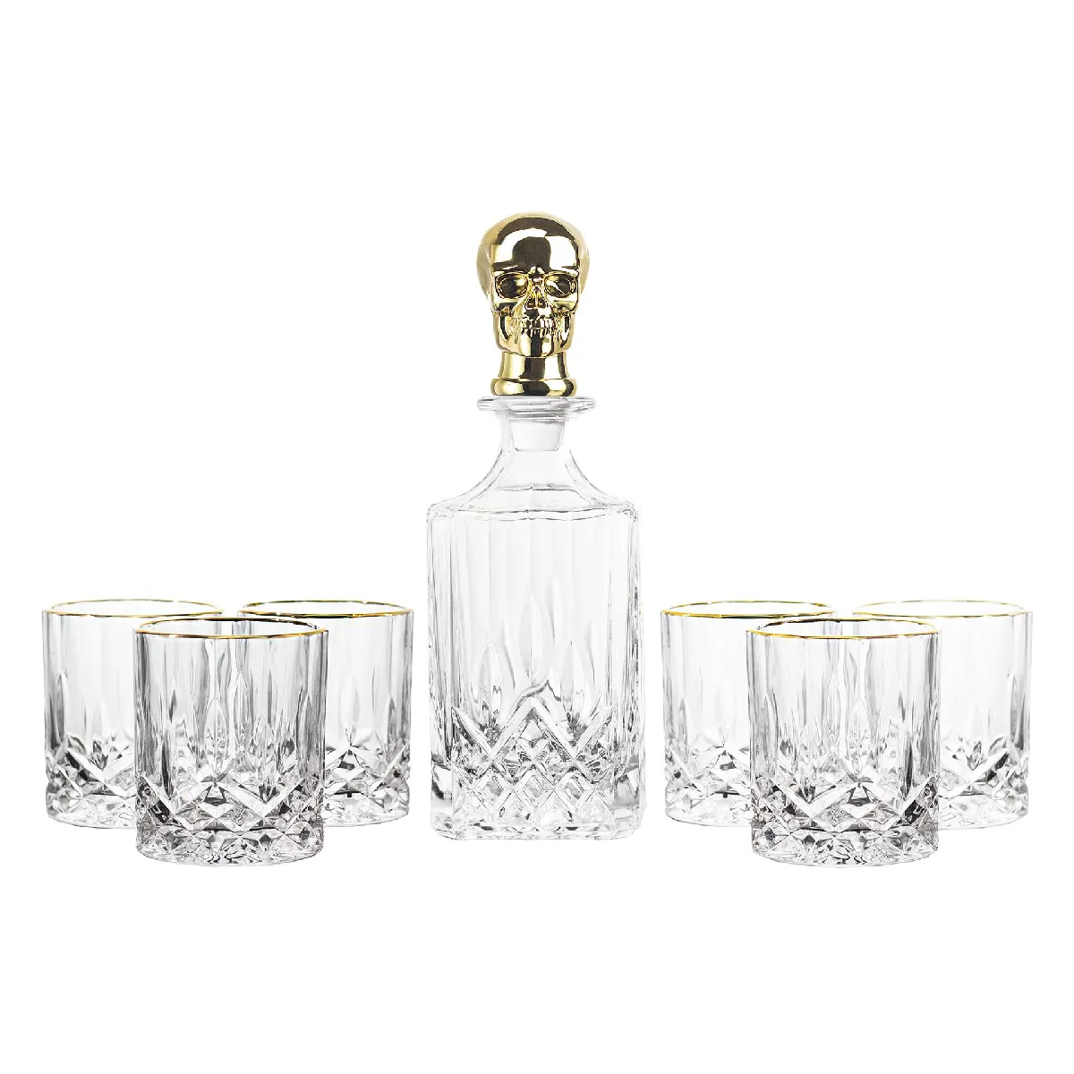 Coffret de 7 verres à whisky, 720 ml