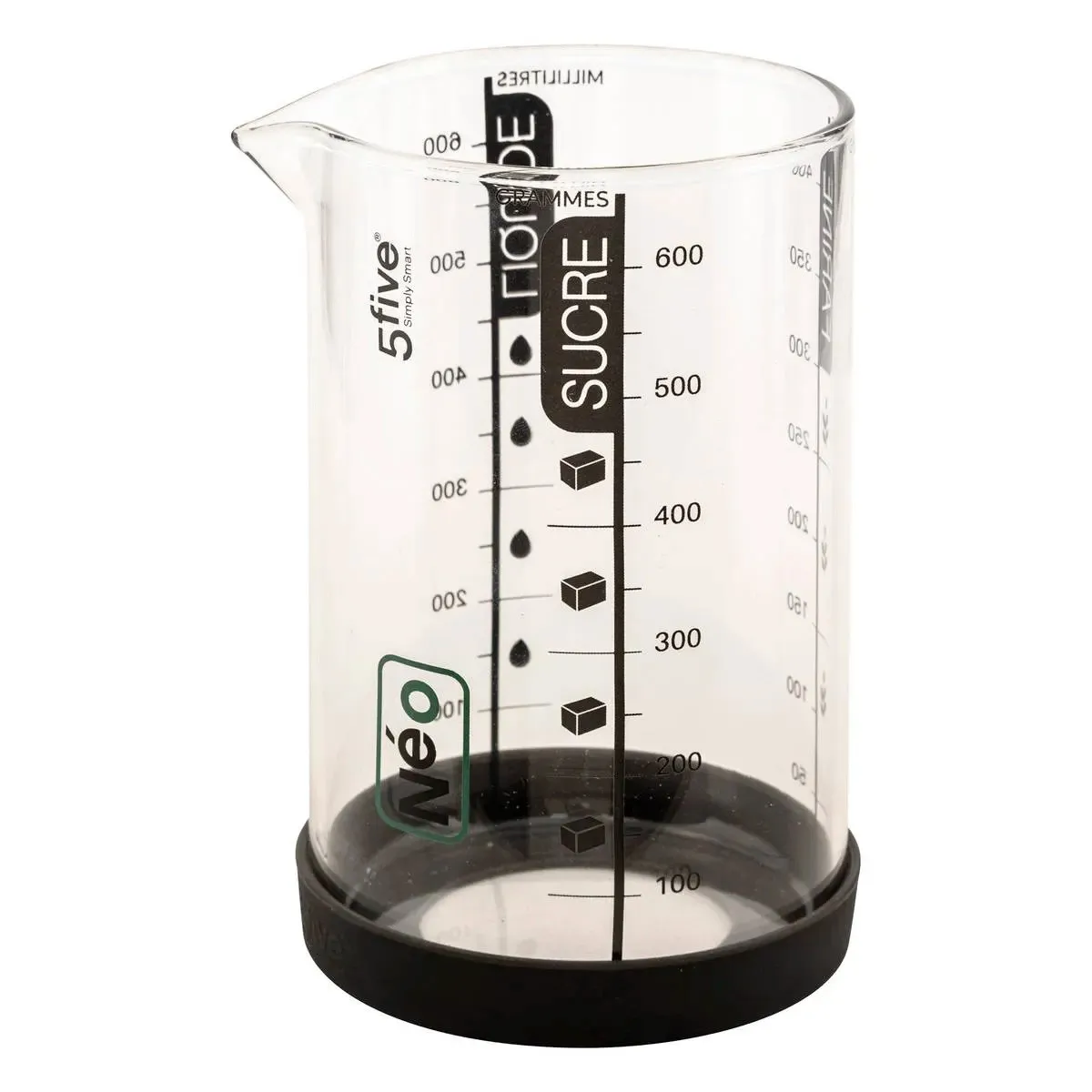 Verre Doseur 0,6l "silitop" Noir - 5five
