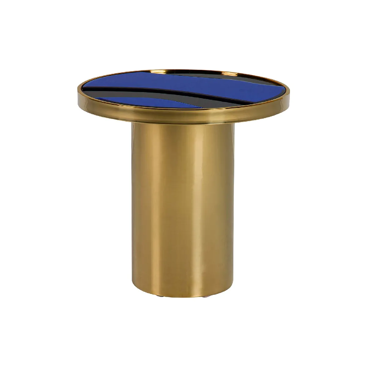 Table d'appoint en acier inoxydable doré - 55 x 53 x 55 cm