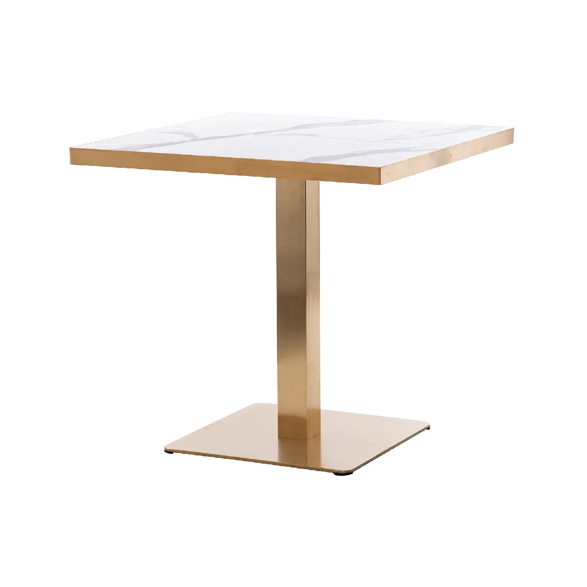 Table de salle à manger en métal Calgary - 80 x 80 x 74 cm