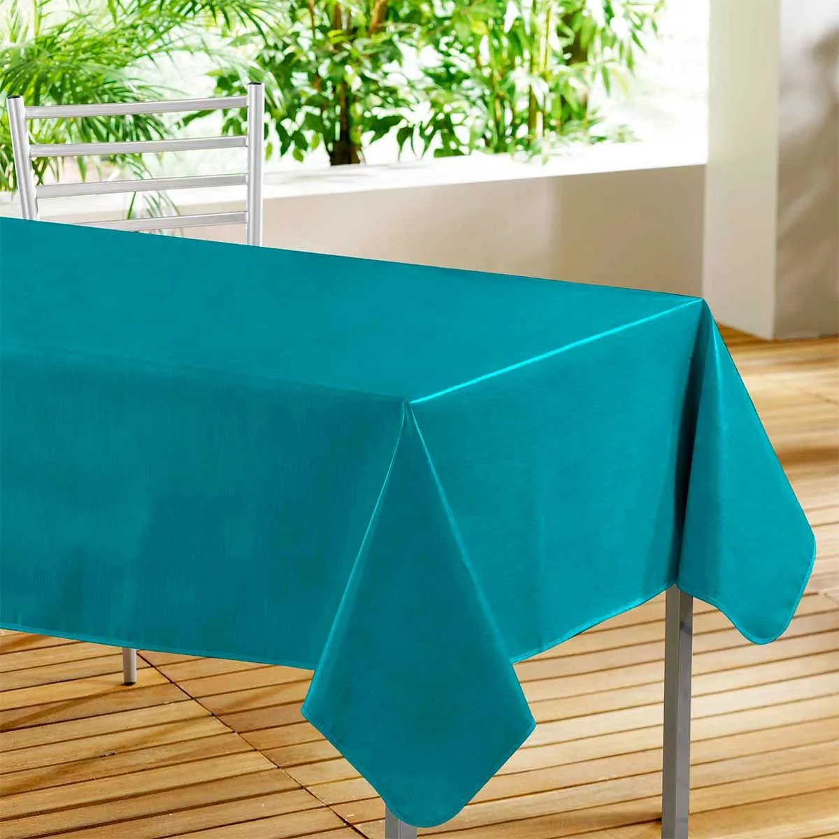 Nappe Toile Cirée "declino" 140x240cm Bleu