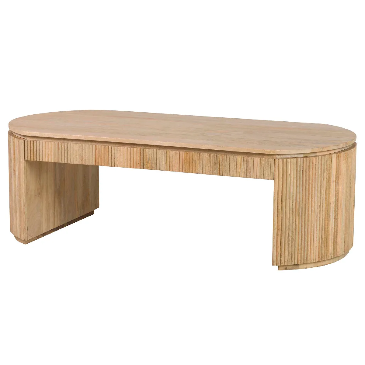 Table basse Myra en bois de manguier, marron - 140 x 70 x 45 cm