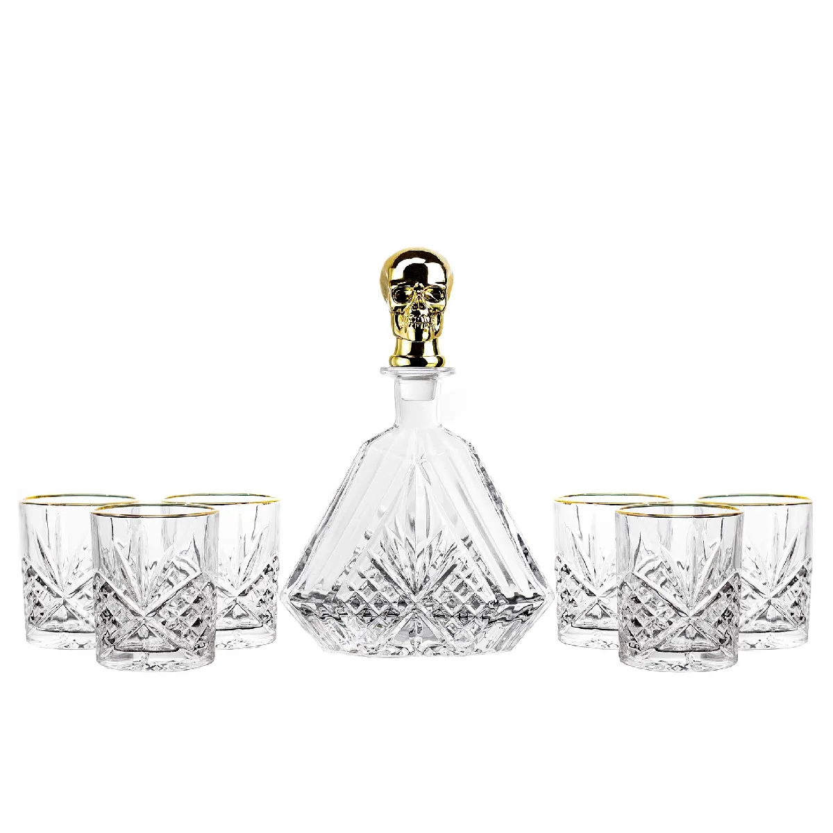 Coffret de 7 verres à whisky, 630 ml