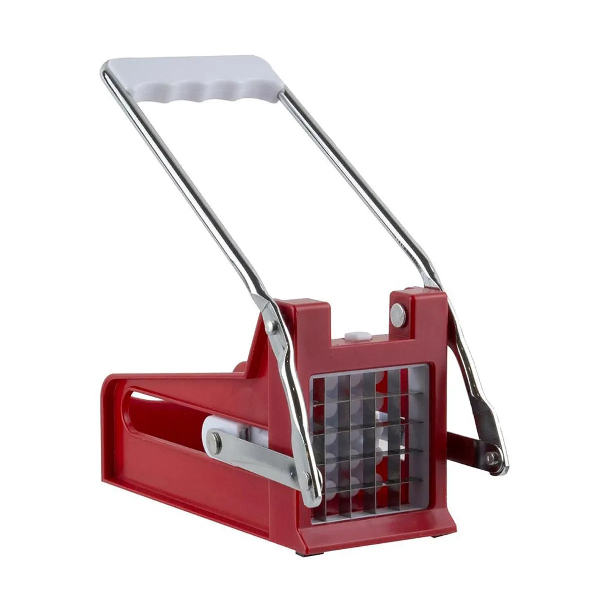 Coupe Frites - COOK CONCEPT - 2 Grilles - Rouge et Gris