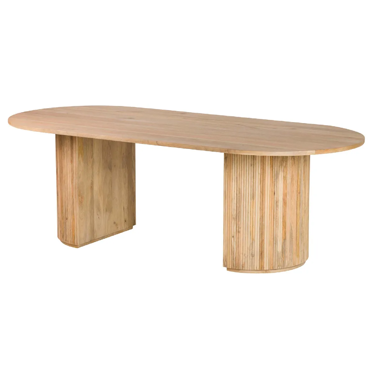 Table de salle à manger Myra en bois de manguier, marron - 240 x 115 x 75 cm