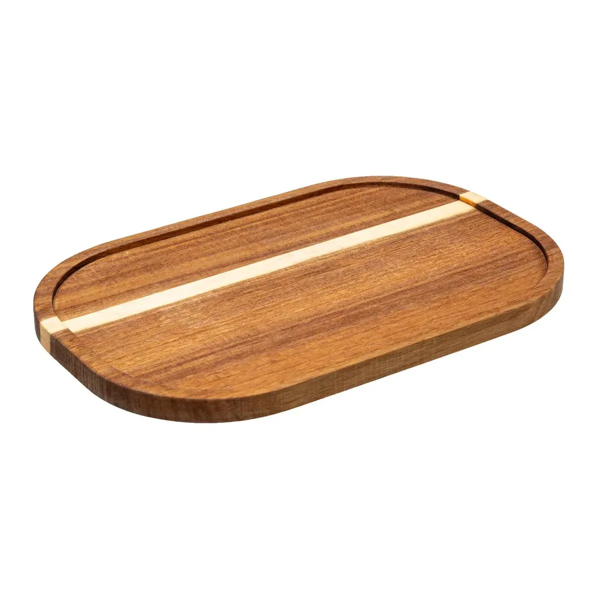 Assiette "vie Sauvage" 30x20cm En Acacia - Sg Secret De Gourmet