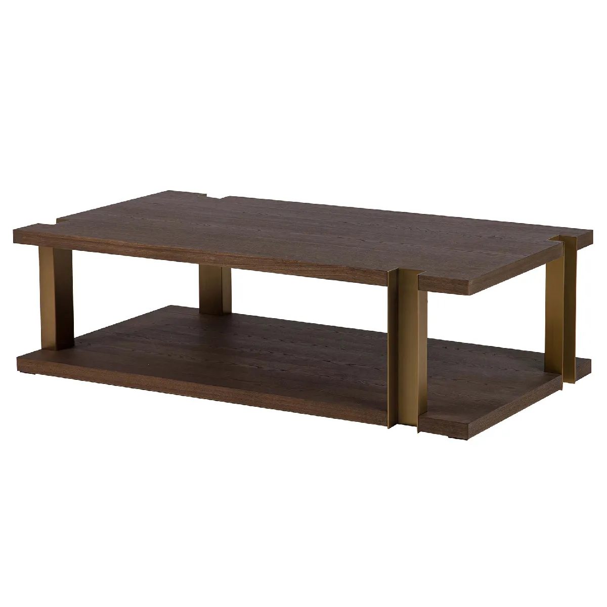 Table basse en MDF et acier inoxydable. Noble - 130 x 70 x 38 cm