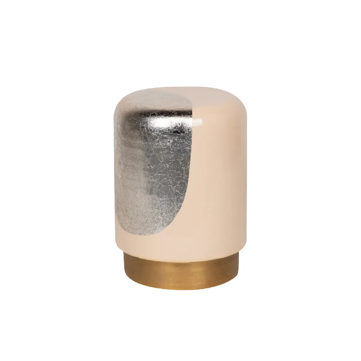 Tabouret et table d'appoint en métal rose - 30 x 30 x 40 cm