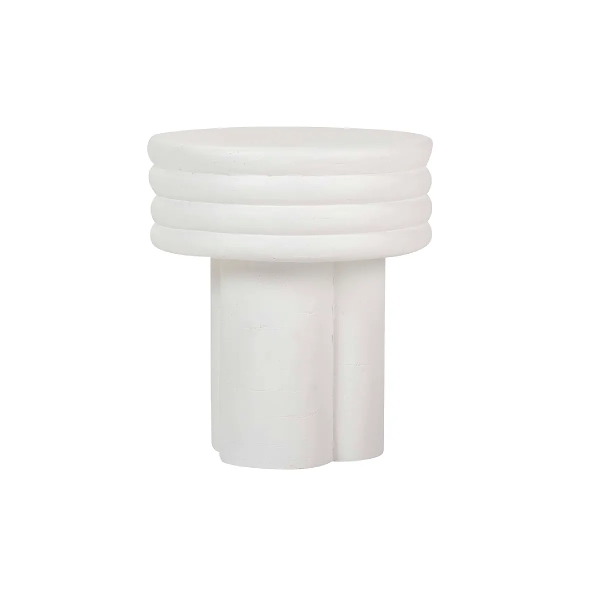 Table d'appoint blanche Sedit - 37 x 37 x 42 cm