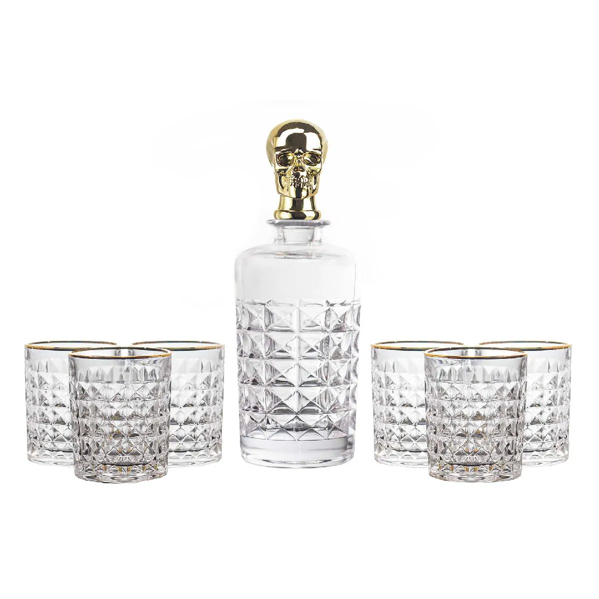 Coffret de 7 verres à whisky, 750 ml