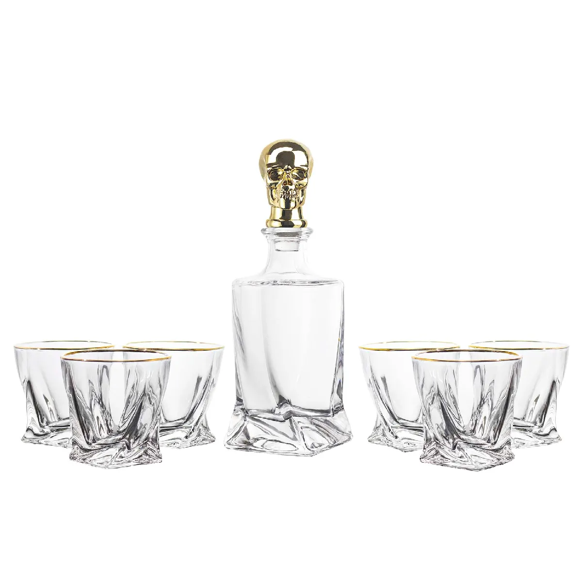 Coffret de 7 verres à whisky, 750 ml