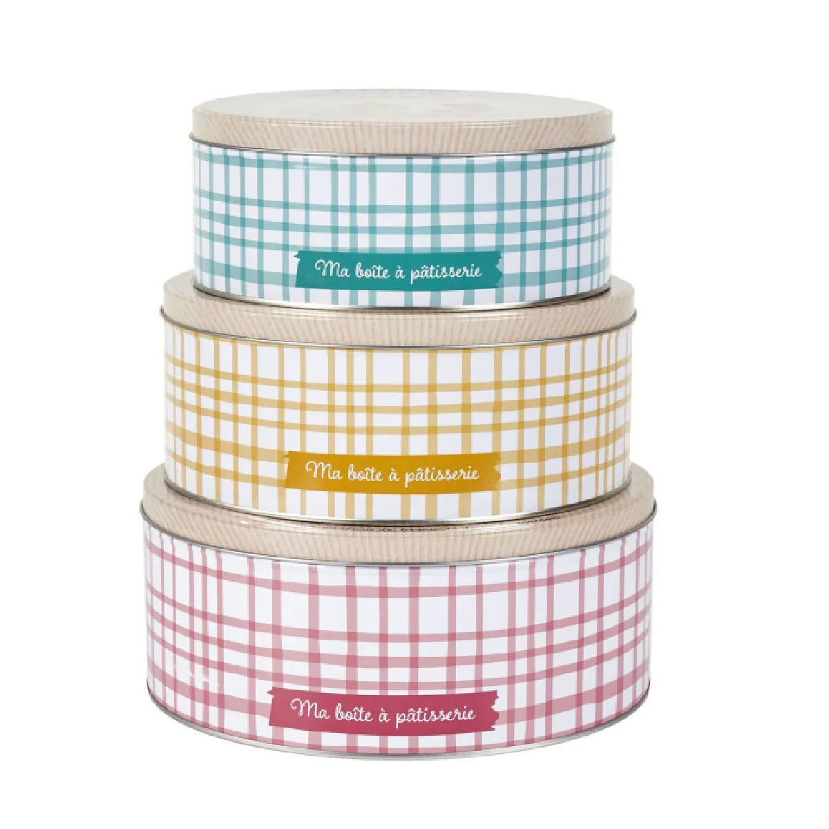 Lot De 3 Boîtes En Métal - Lily Cook - Esthétiques - Pratiques - Multicolore