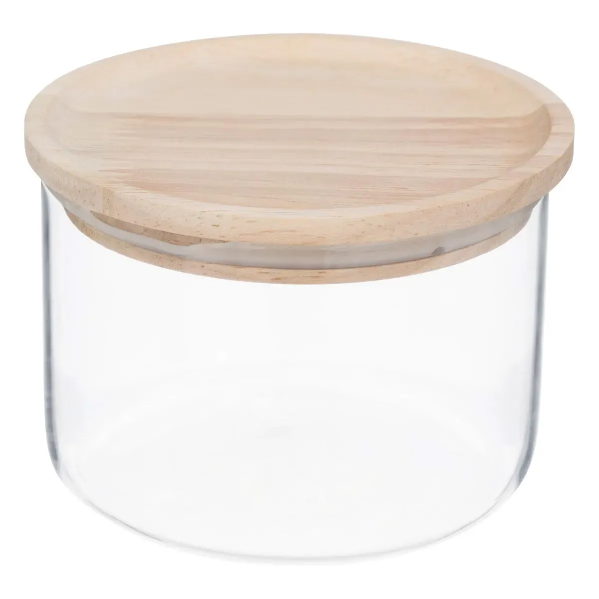 Bocal "hermet" 0,3l En Verre Avec Couvercle Hermétique Hévéa - 5five
