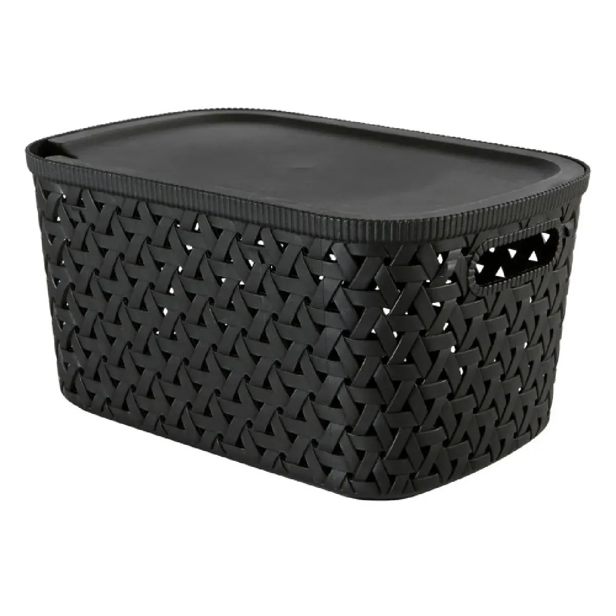 Panier "tressy" En Plastique Noir 6,7l - 5five