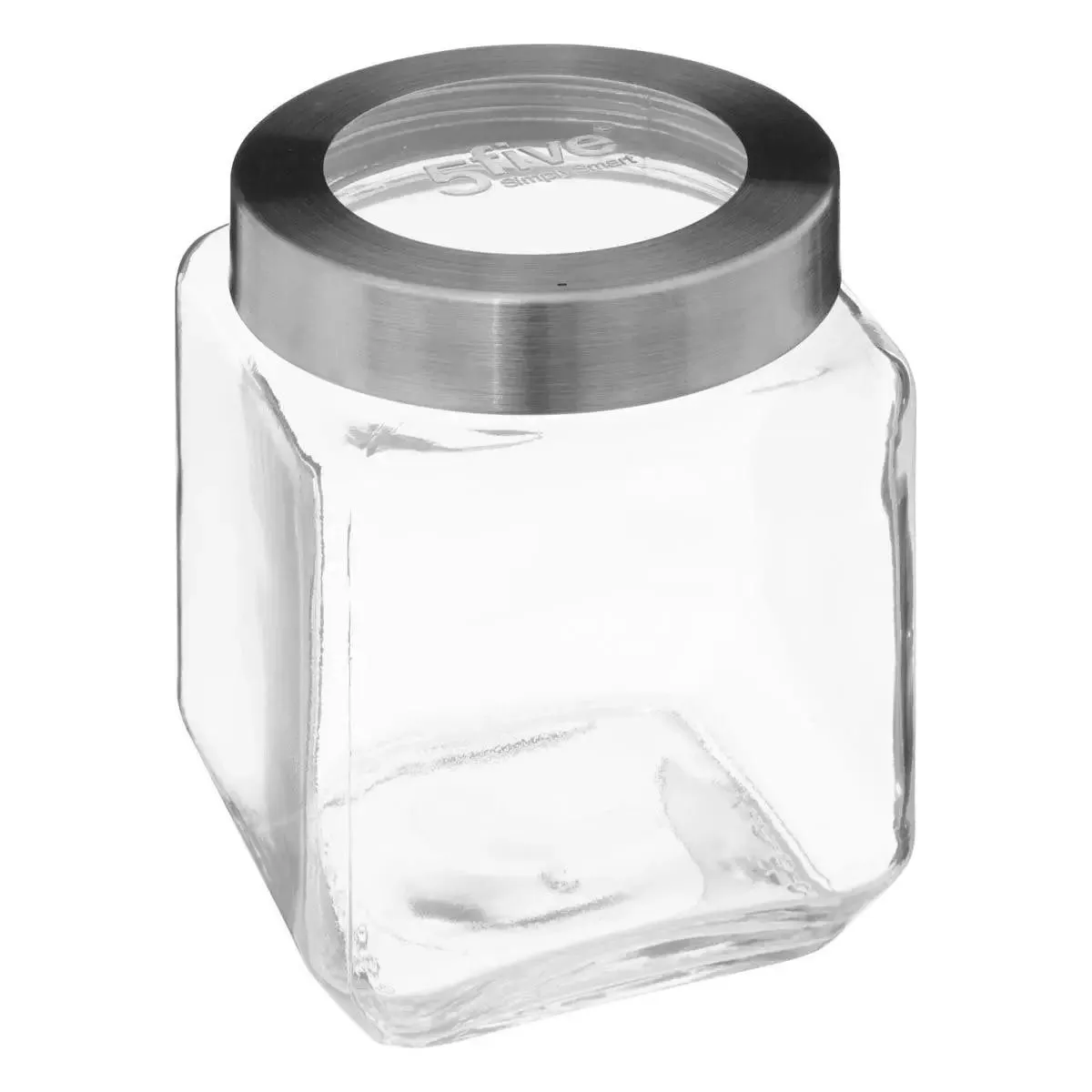 Bocal Verre Couvercle Contour Acier "miro" 1,2l - 5five