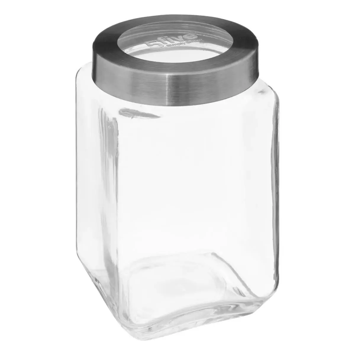 Bocal Verre Couvercle Contour Acier "miro" 1,6l - 5five