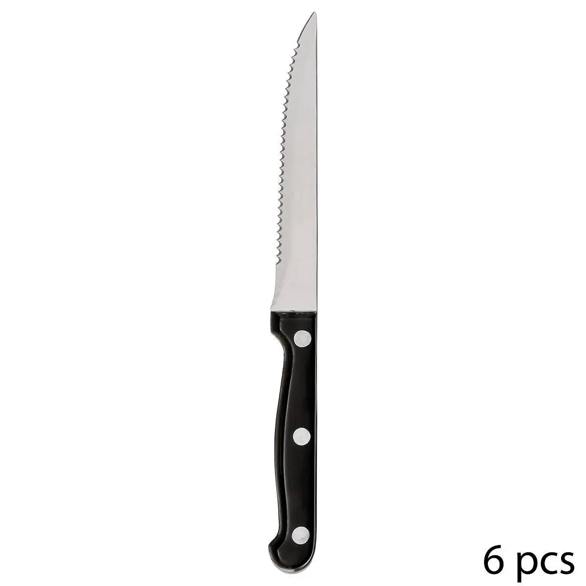 Lot De 6 Couteaux À Steak Abs, Inox H27 - Sg Secret De Gourmet
