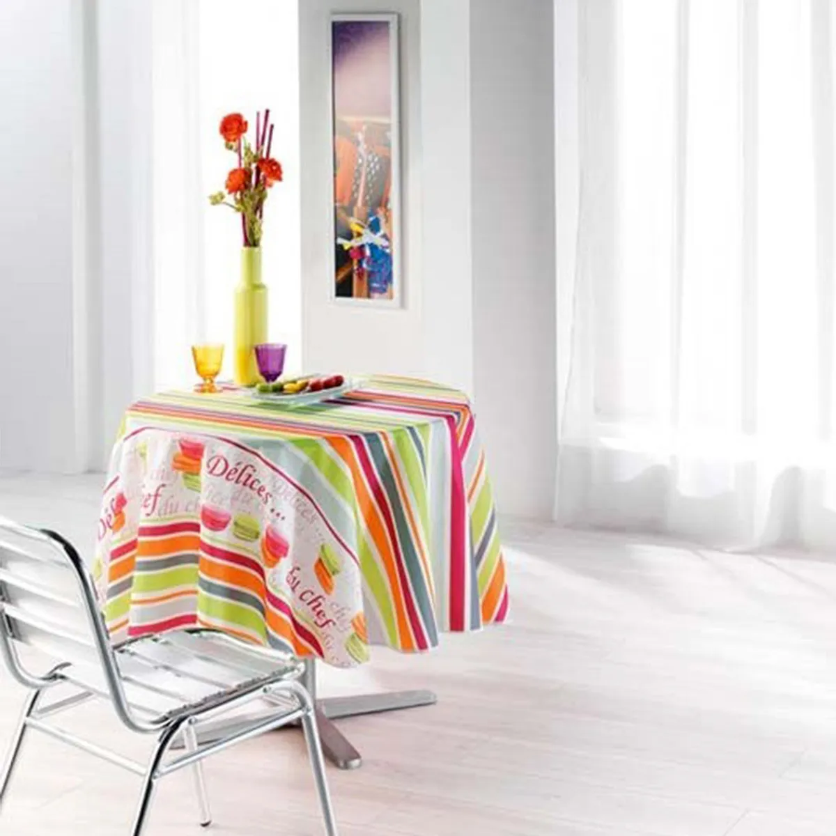 Nappe Sucrerie Ronde 180cm Multicolore