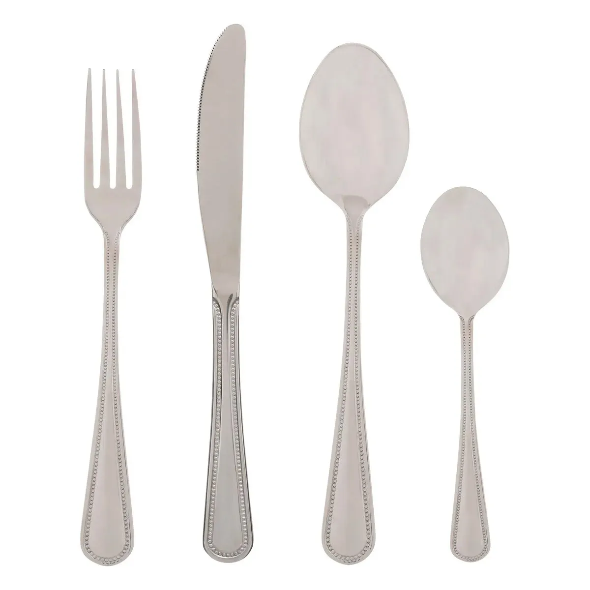 Ménagère "perle" En Inox 24p - Sg Secret De Gourmet