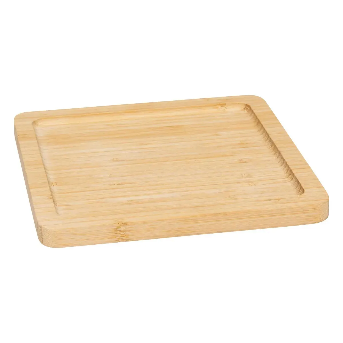 Assiette De Présentation "bambou Rio" 20x20cm - Sg Secret De Gourmet