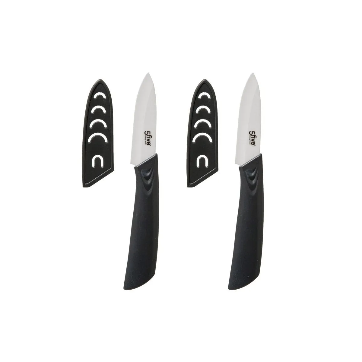 2 Couteaux D'office "zirco" Lame 7,7cm En Céramique - 5five